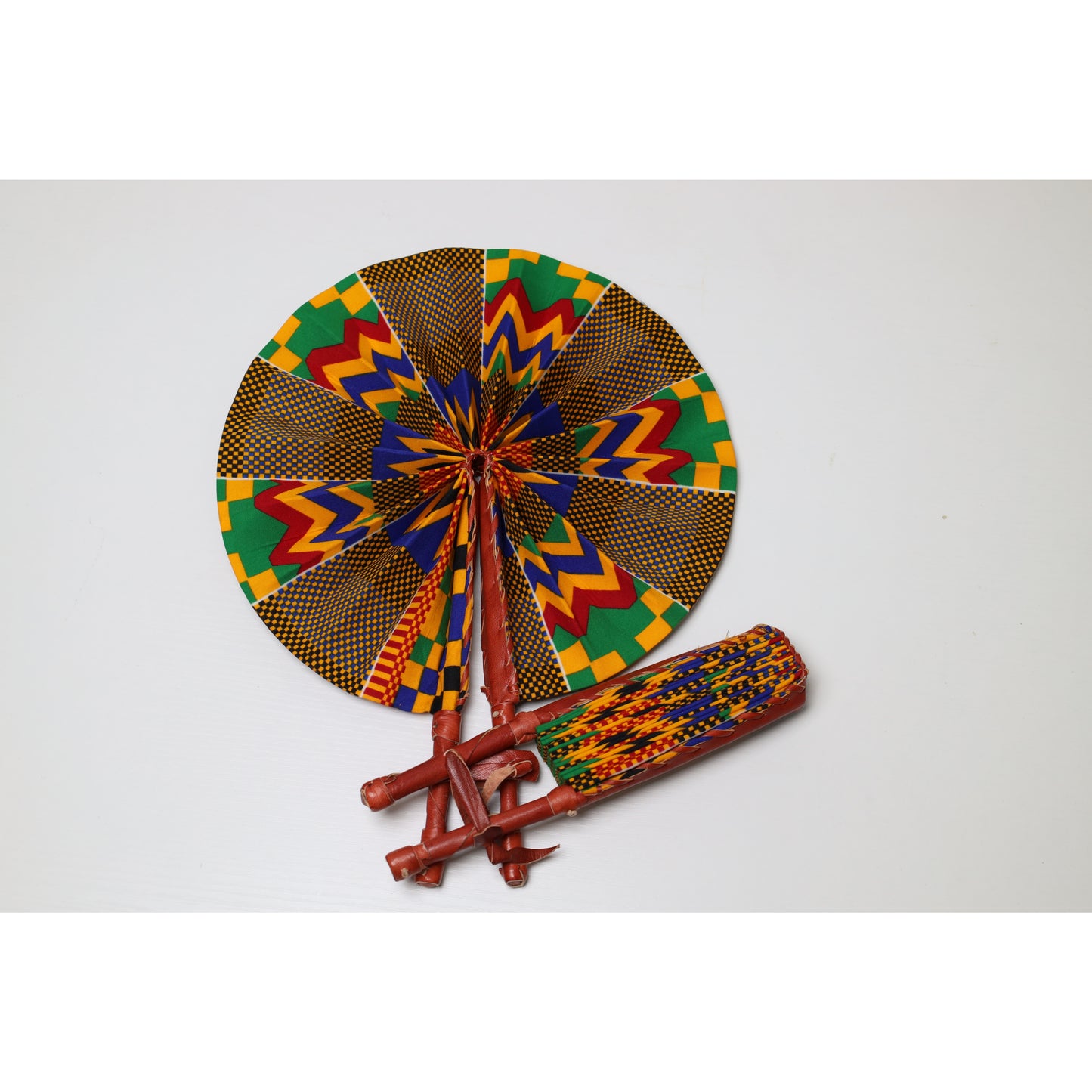 Shine Kente Handfan