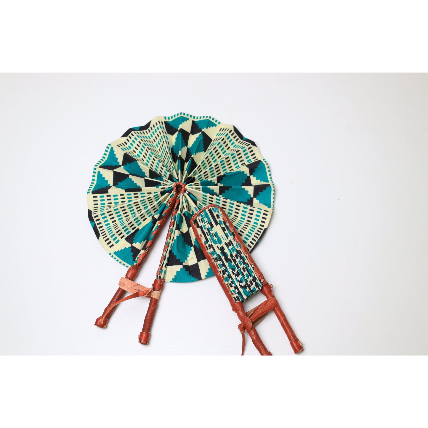 Rhoda Kente Handfan