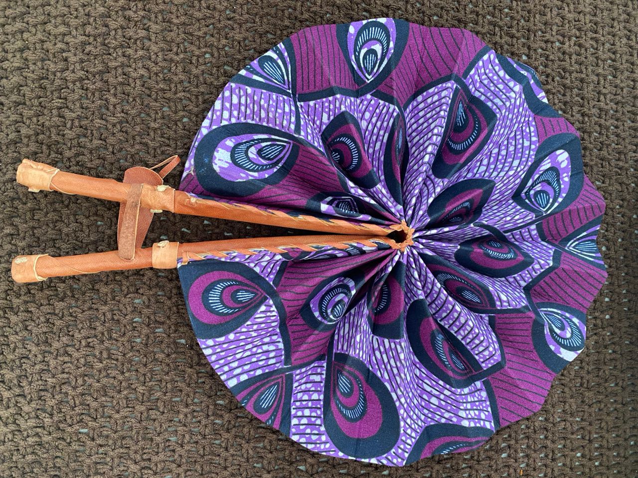 Amaka Ankara Print Handfan