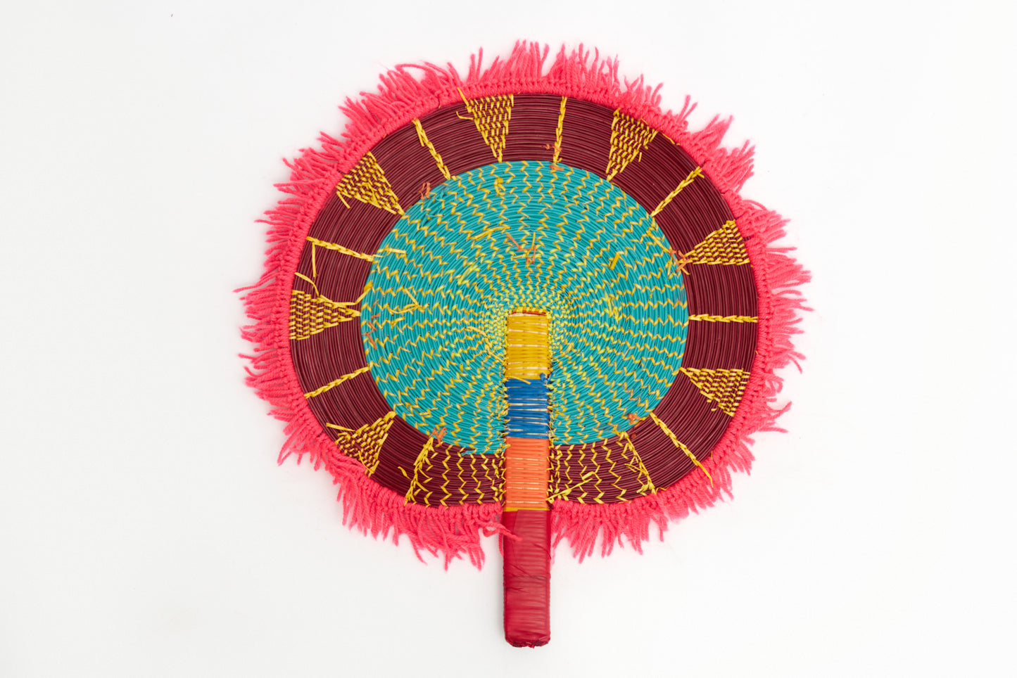 Summer 2022 Handwoven Burkina Fans/Basket Fans Handmade With Fringes