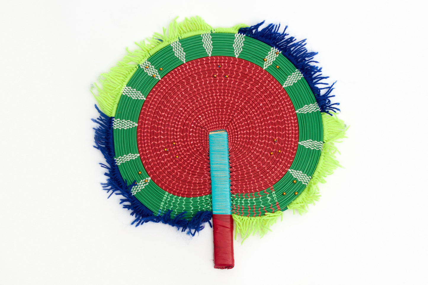 Summer 2022 Handwoven Burkina Fans/Basket Fans Handmade With Fringes