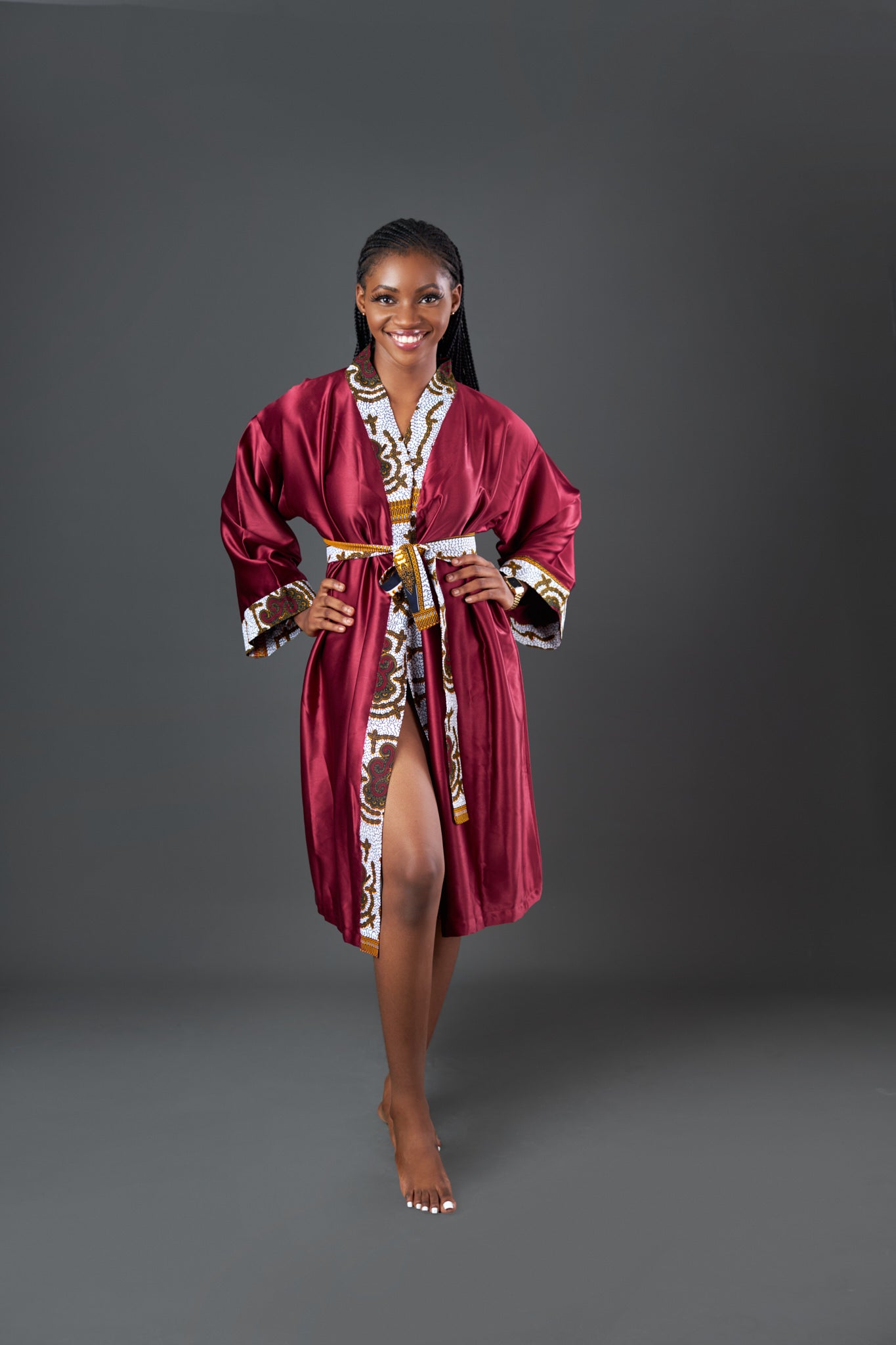 Whiney Silk Kimono Robe