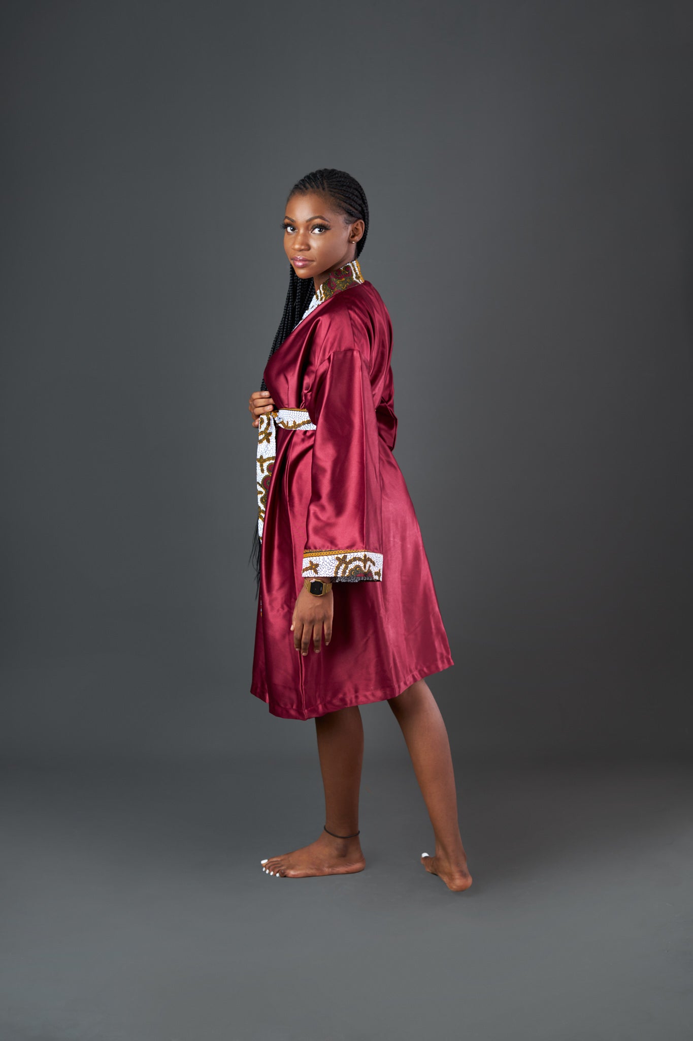Whiney Silk Kimono Robe