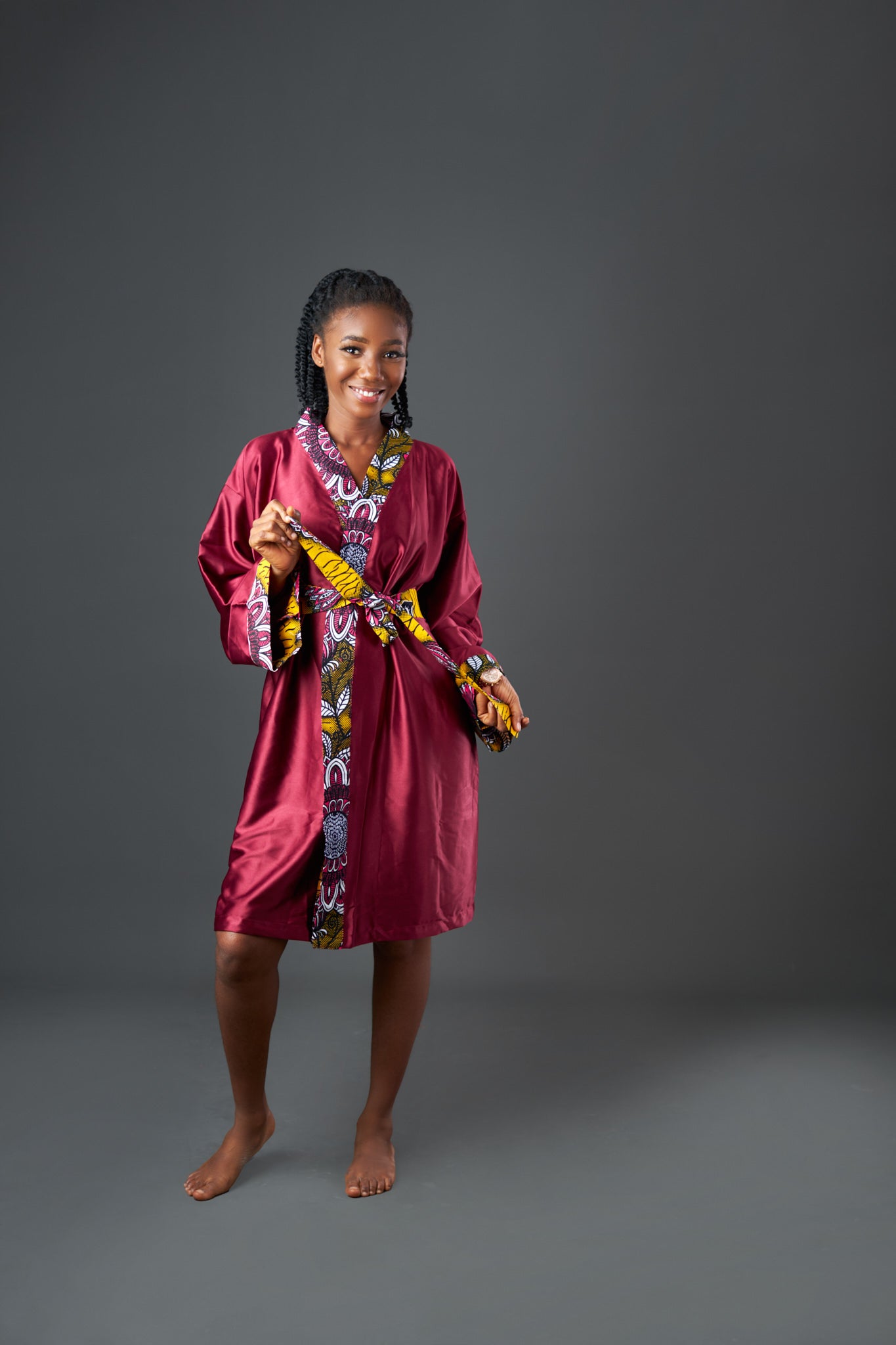 Whiney Silk Kimono Robe