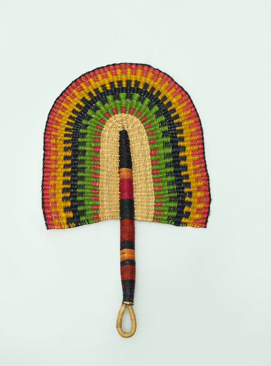 Flow Straw Woven Handfan
