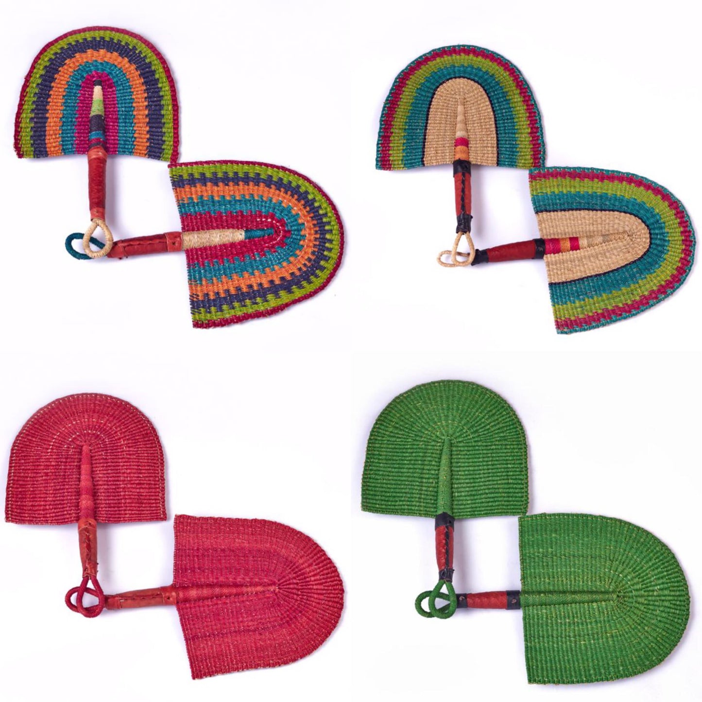 Wholesale (Bulk) Bolga Straw Woven Hand Fan