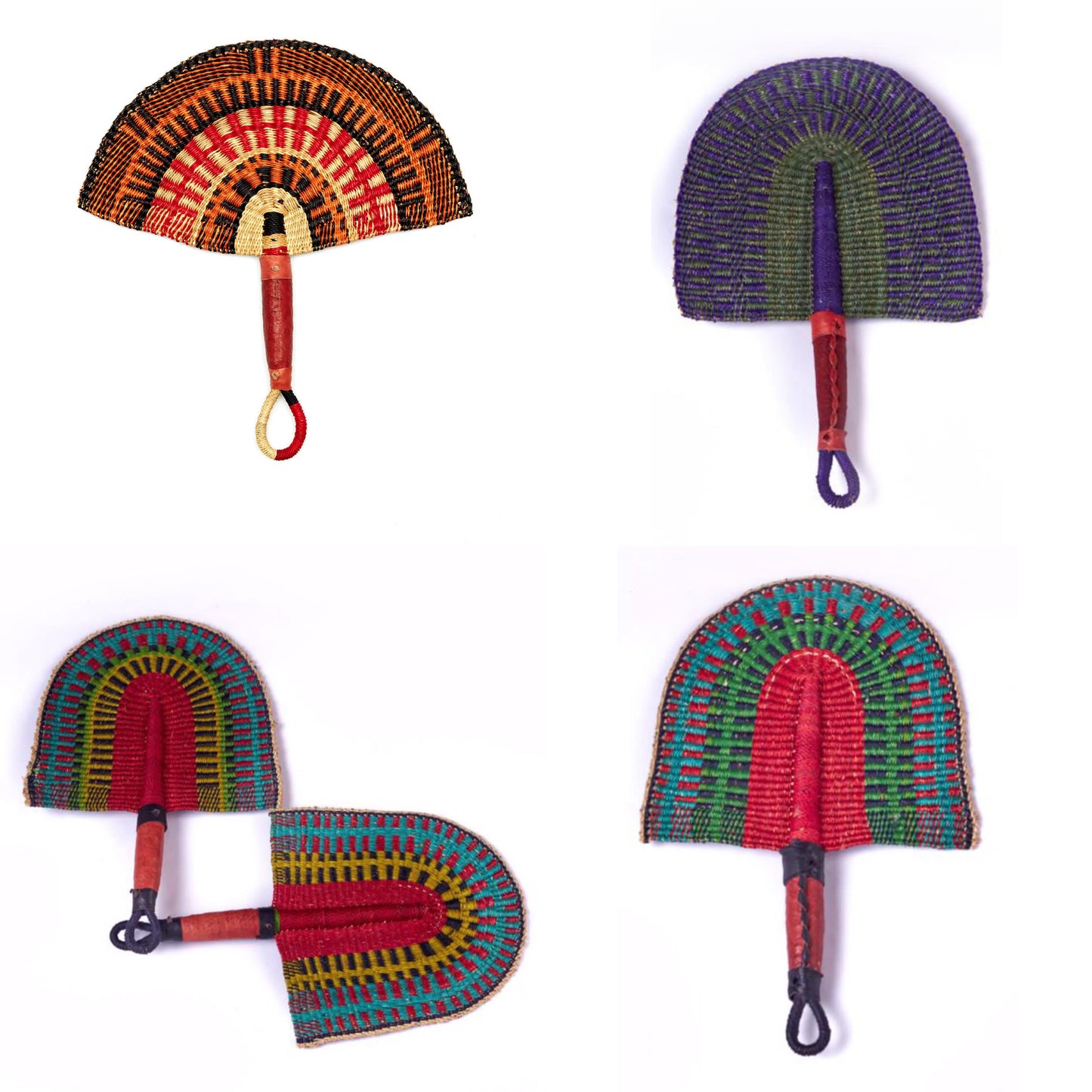 Wholesale (Bulk) Bolga Straw Woven Hand Fan