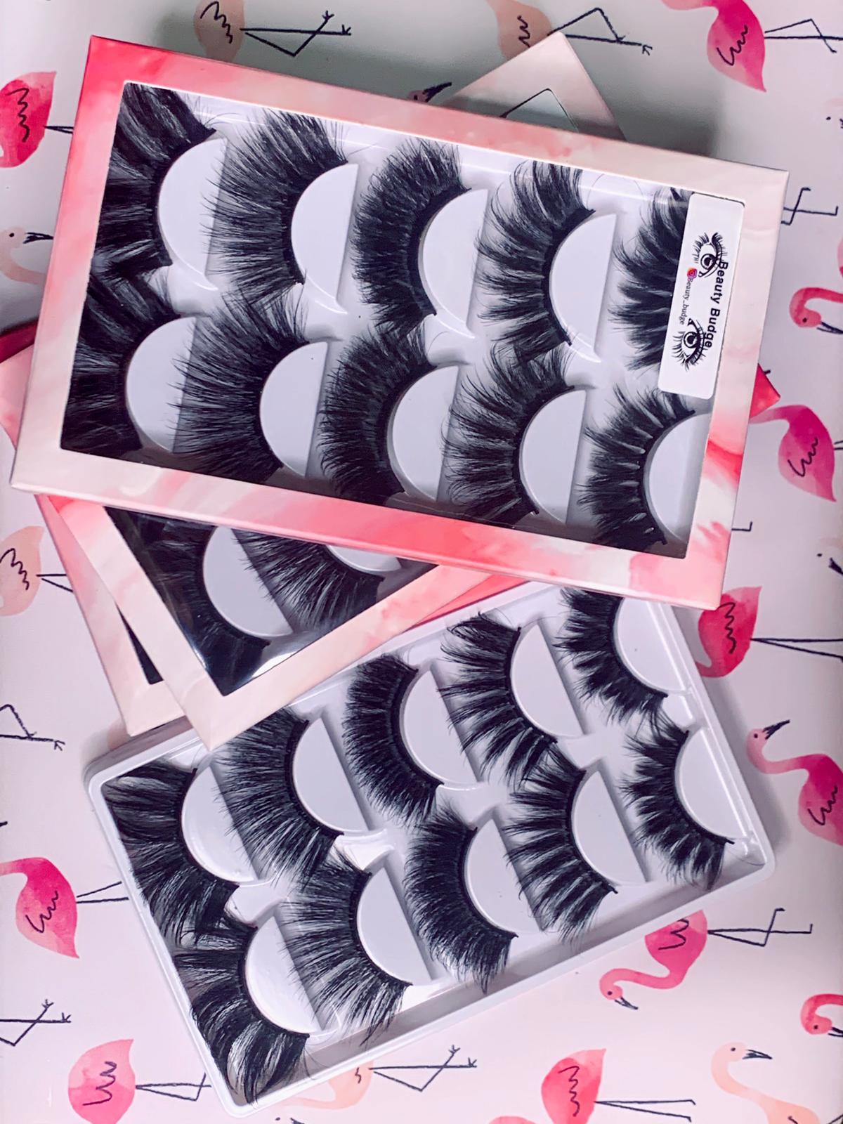 5 Pack Faux Mink 5D Lashes Multi Package(26mm)