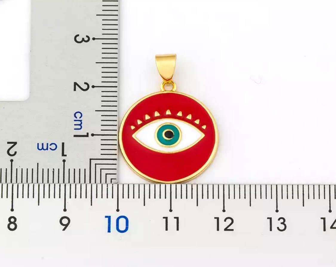 Cubic Zirconia Encrusted Turkish Evil Eye