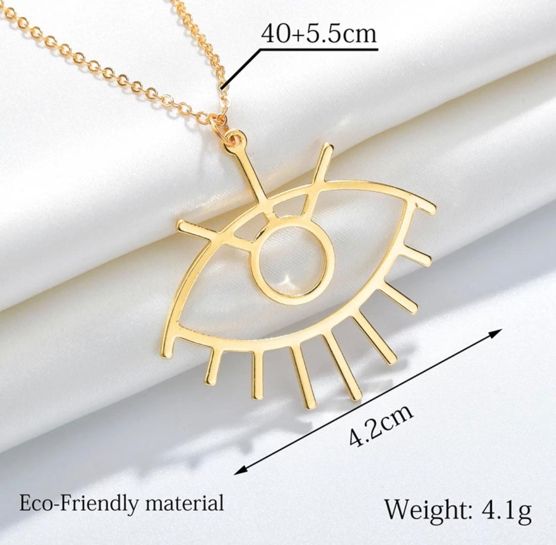 Turkish Evil Eye Pendant Necklace