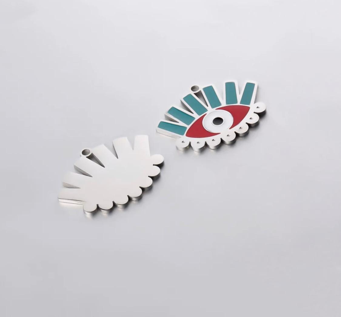 Evil Eye Stainless Steel waist bead Charm