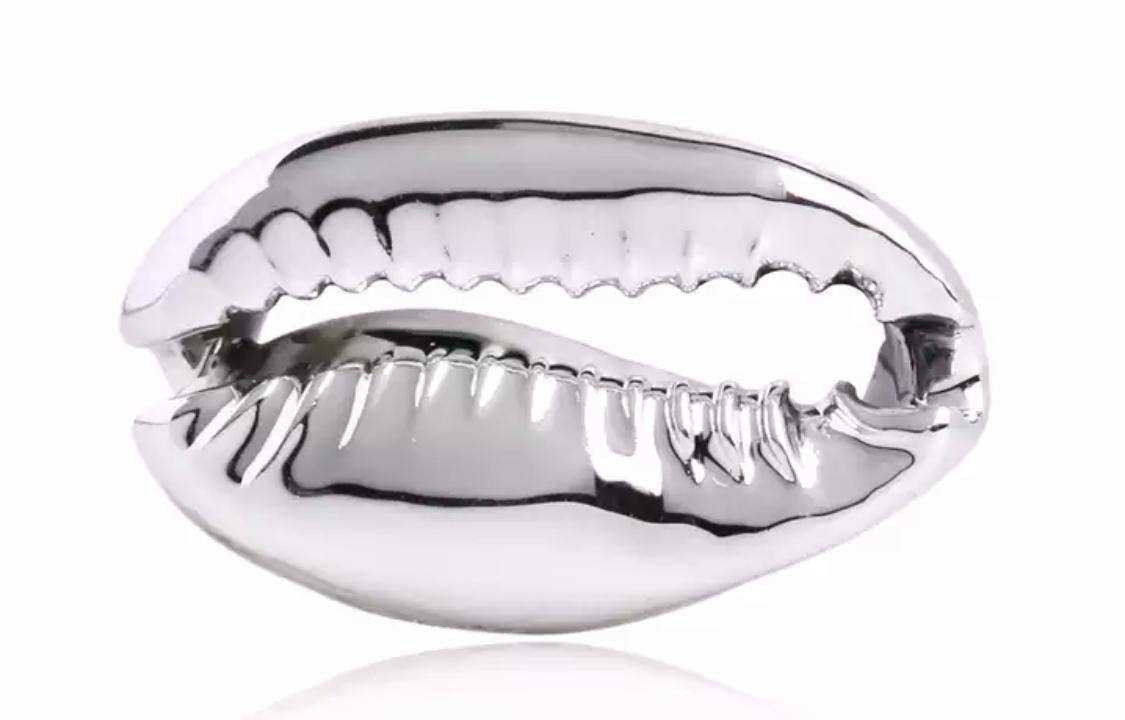 Silver Coweries Waist Bead Charm