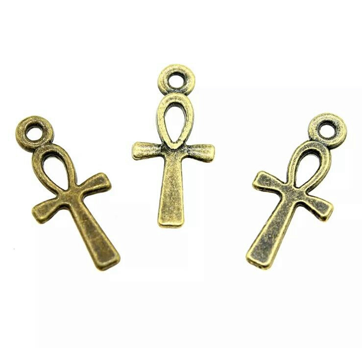 Ankh Cross Antique Waist Bead Charm