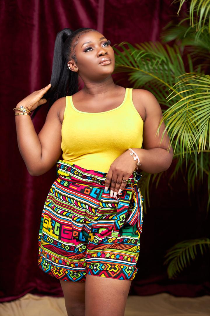 Red, Yellow, Green, Blue, Black, Pink African Bogolan Print High Waist Shorts With Back Pockets And Belt