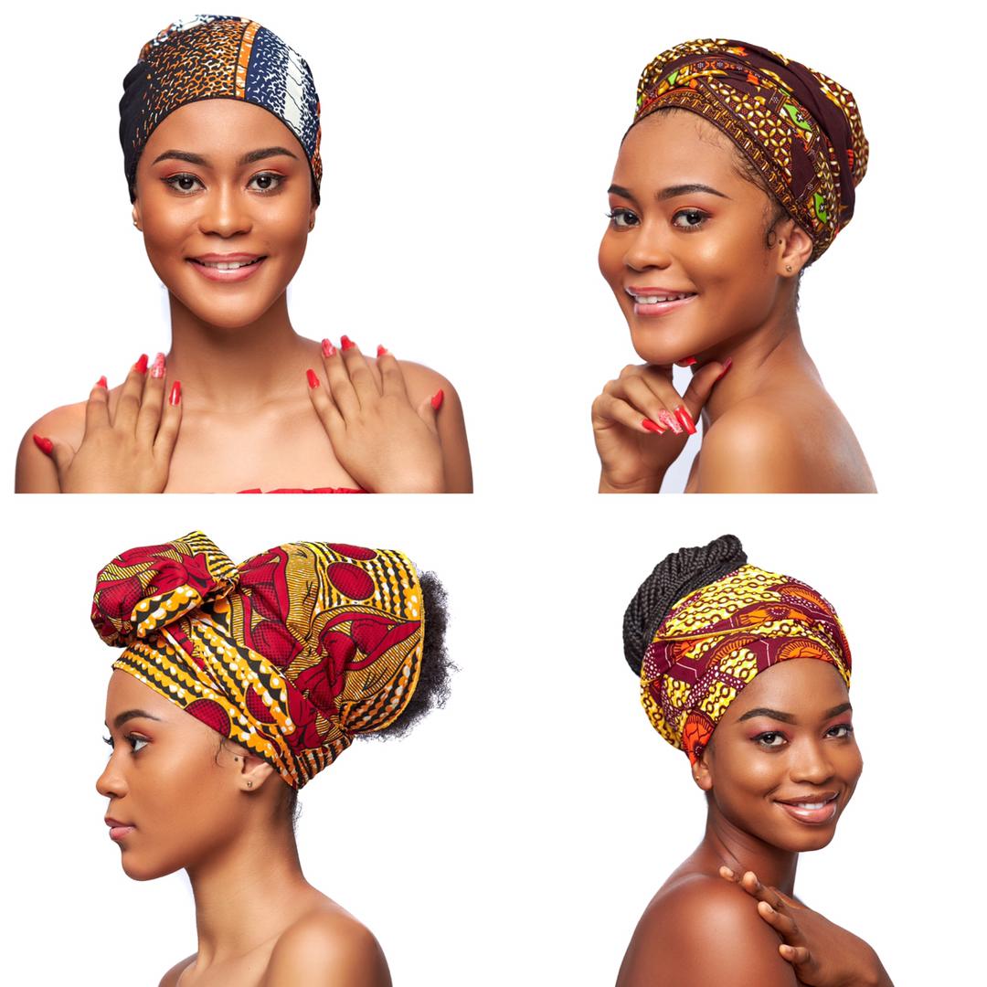 Wholesale  (Bulk) Ankara/Bogolan/Kente Headwrap, Medium"60*14" Inches.