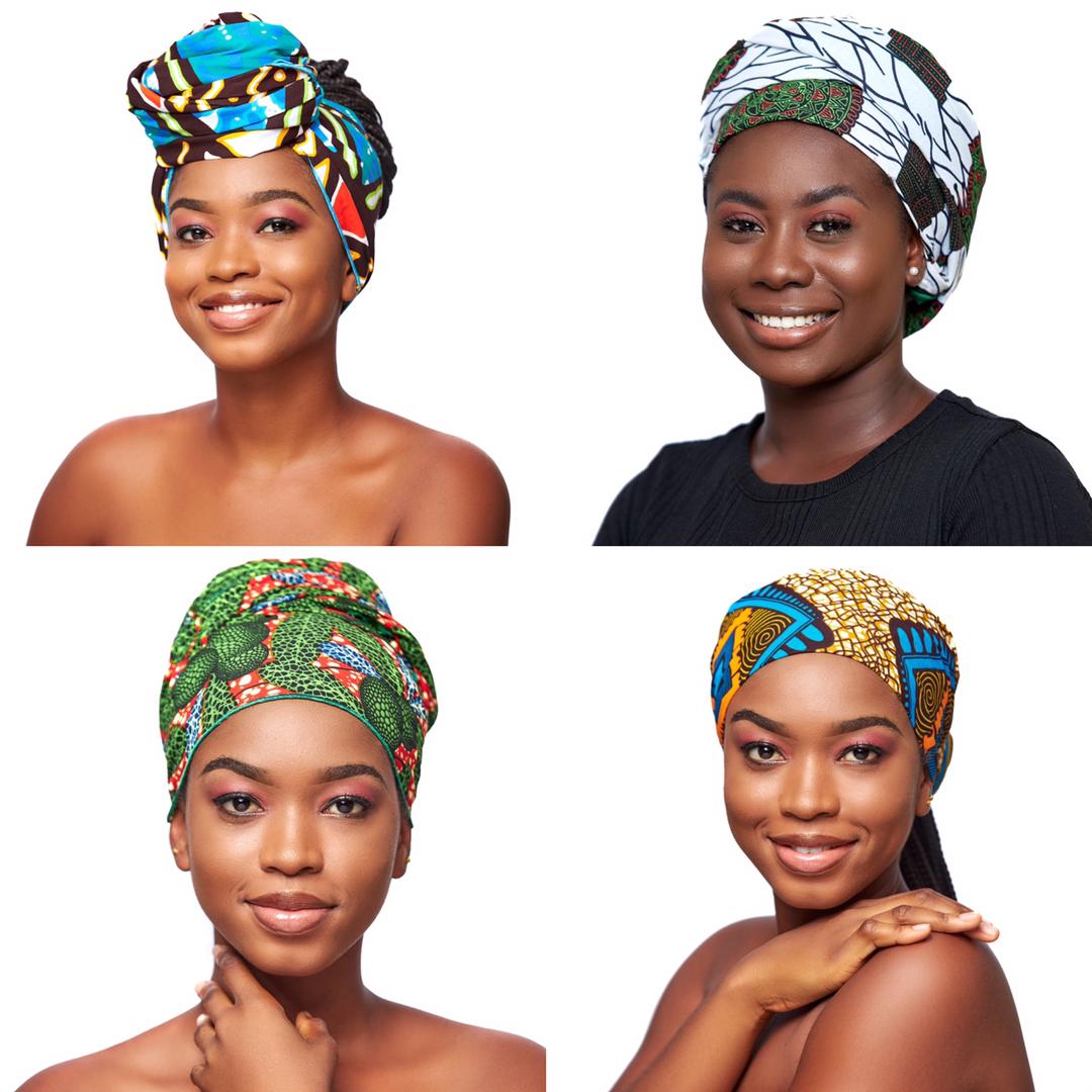 Wholesale  (Bulk) Ankara/Bogolan/Kente Headwrap, Kiddie (Small)"45*11" Inches.
