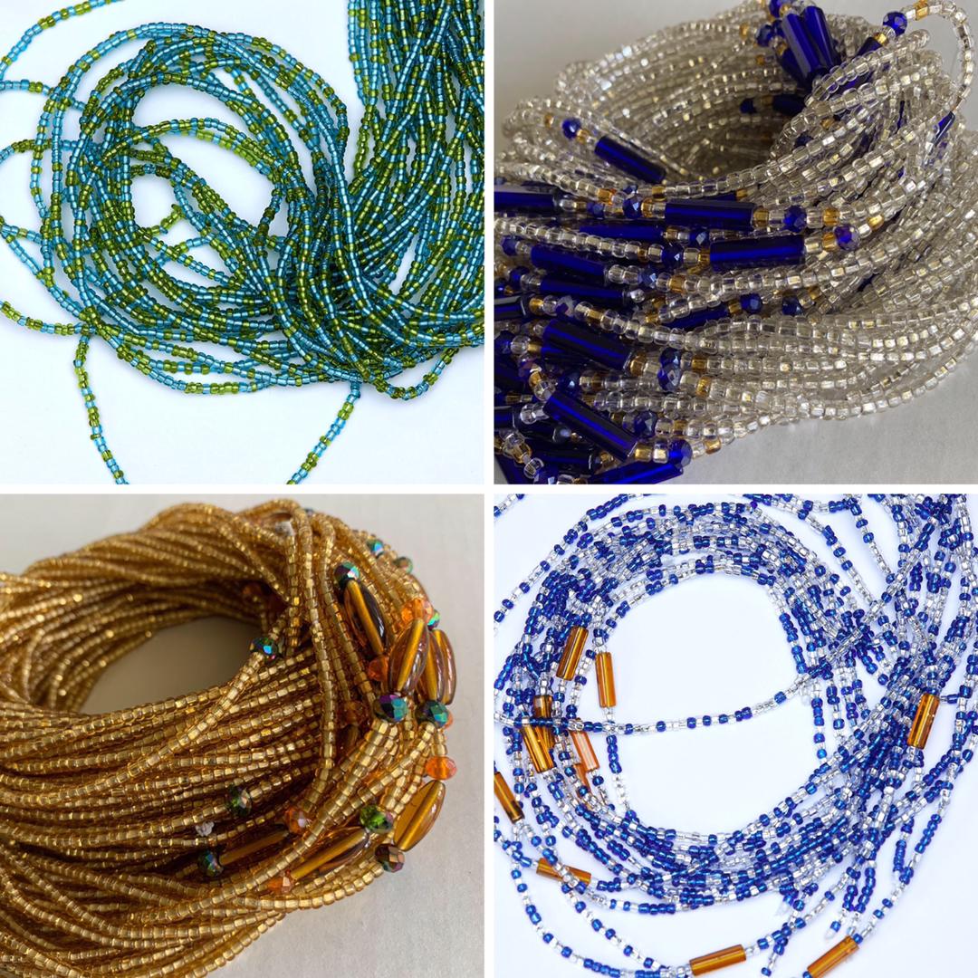 Wholesale (Bulk) Two Toned Beads With Pebble And Bars