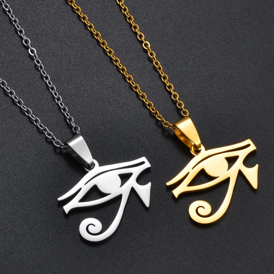Ancient Egypt Symbol Eye Pendant Necklaces Charm Egyptian Jewelry Gifts