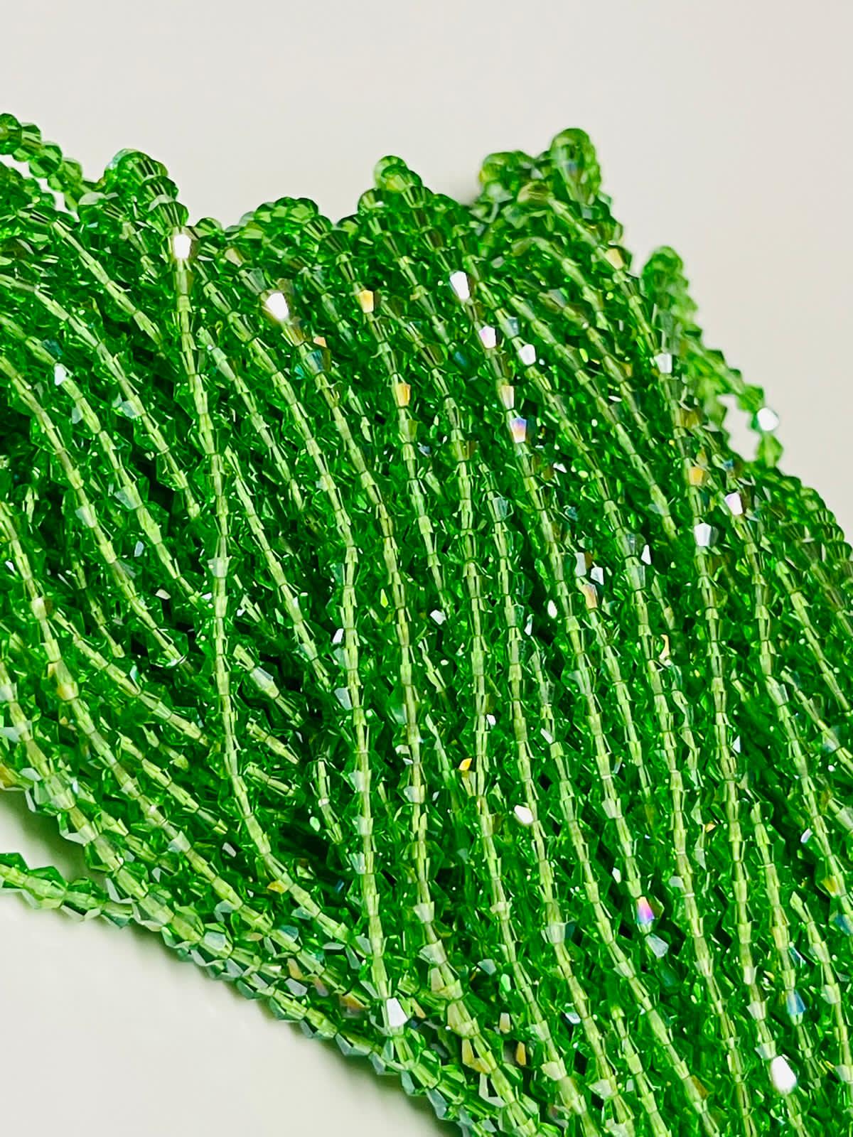 Shiny crystal Waist Beads (colored)- Tie on