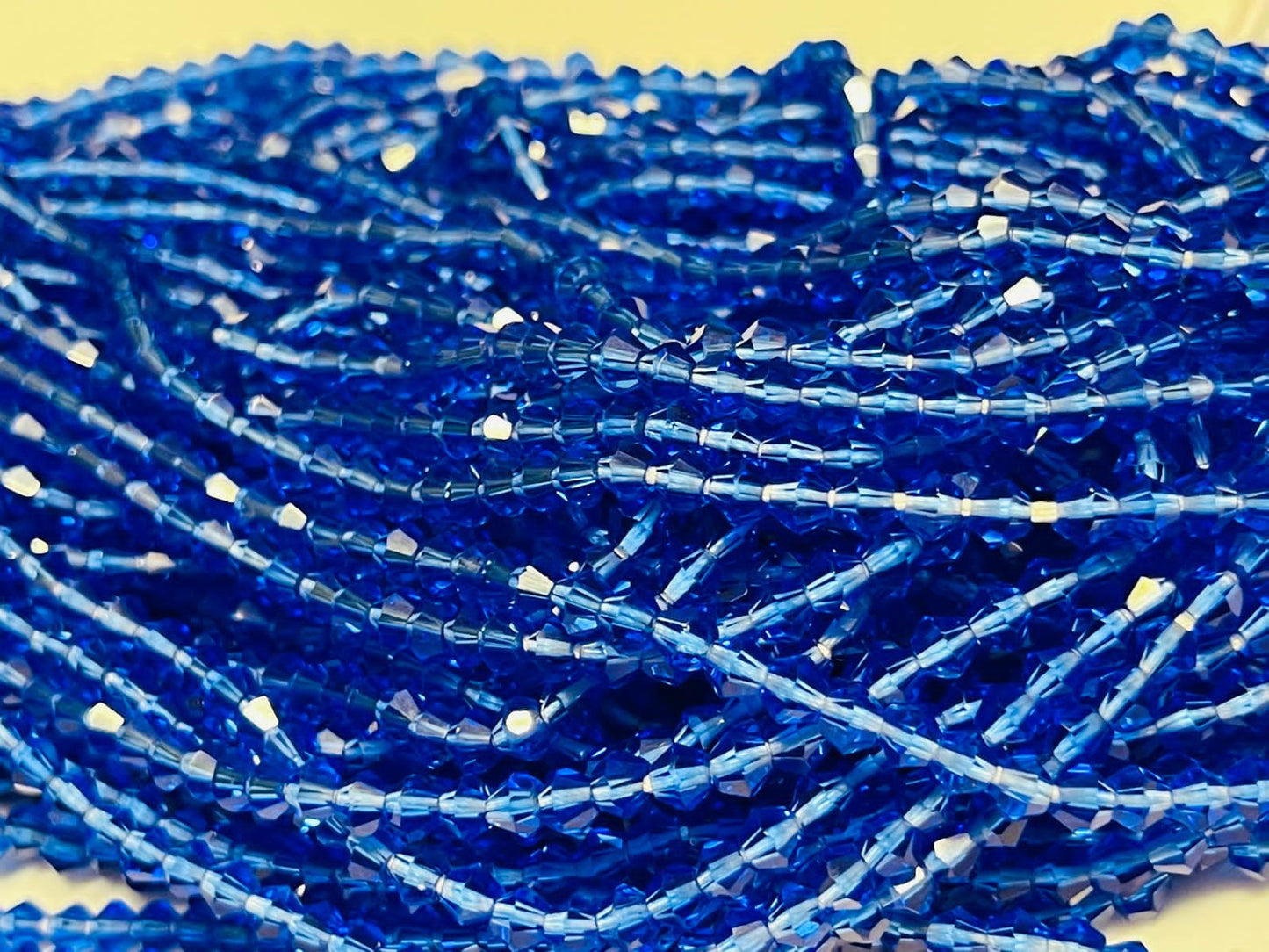 Shiny crystal Waist Beads (colored)- Tie on
