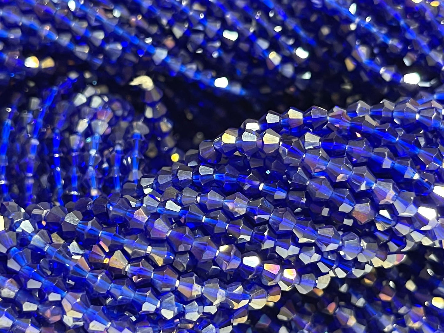 Shiny crystal Waist Beads (colored)- Tie on