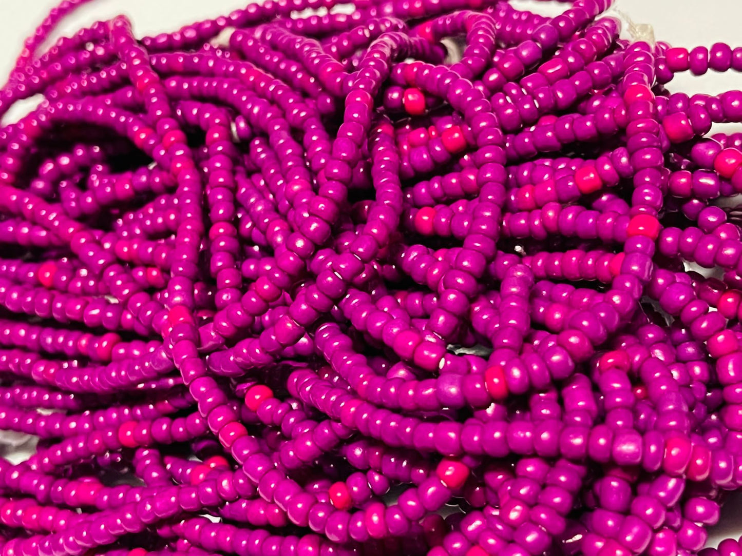 Solid colored waist beads( Tie on )