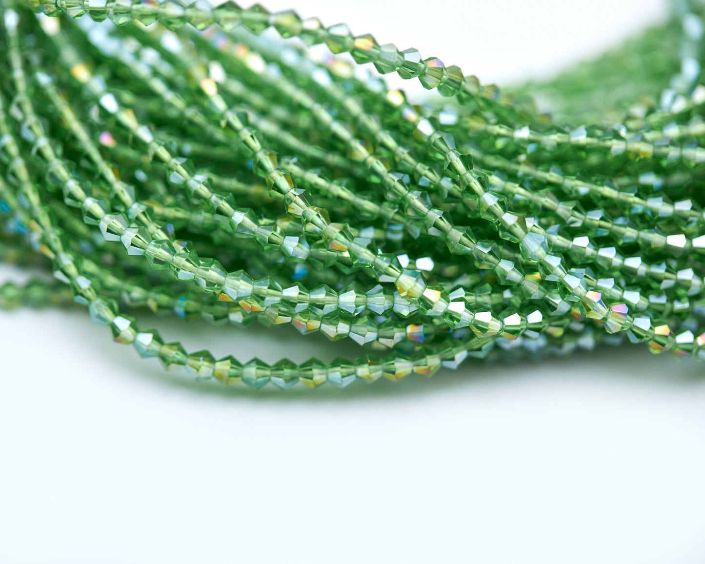 52 Inches Green Tie On Waist Beads