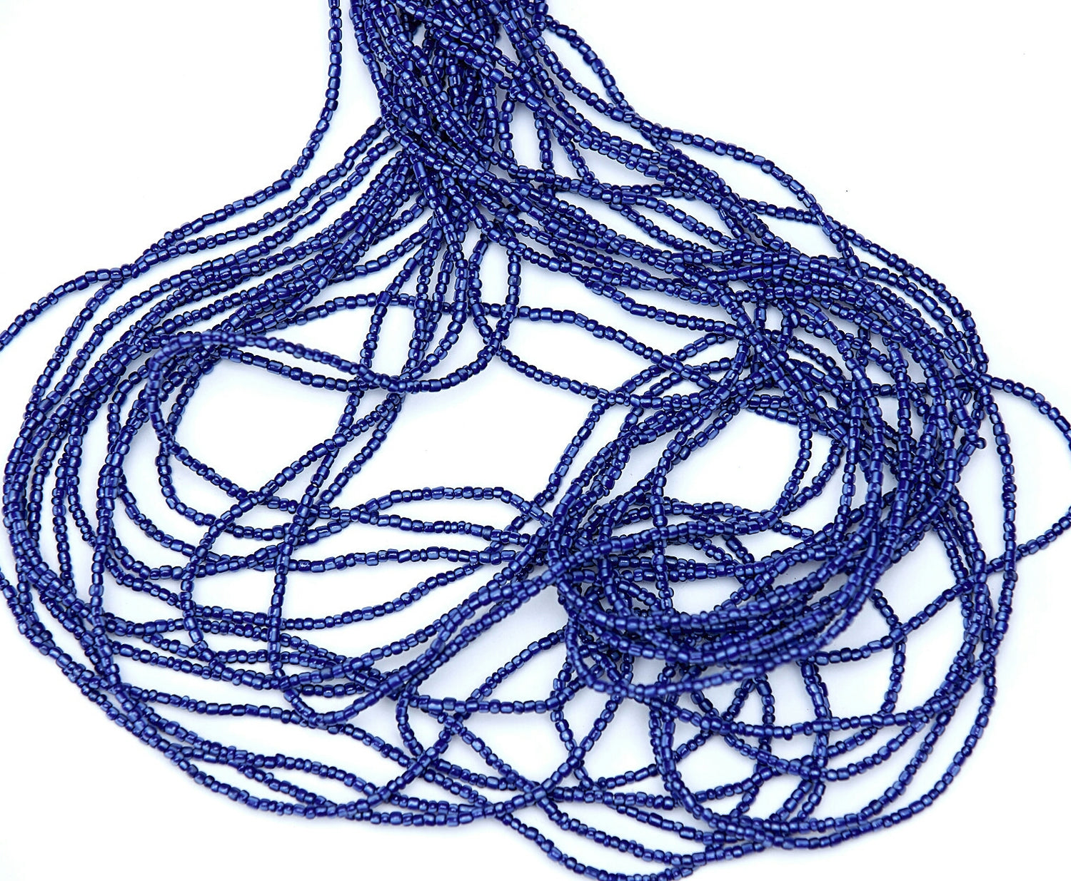 38 Inches Blue Tie On Dipo Waist Beads