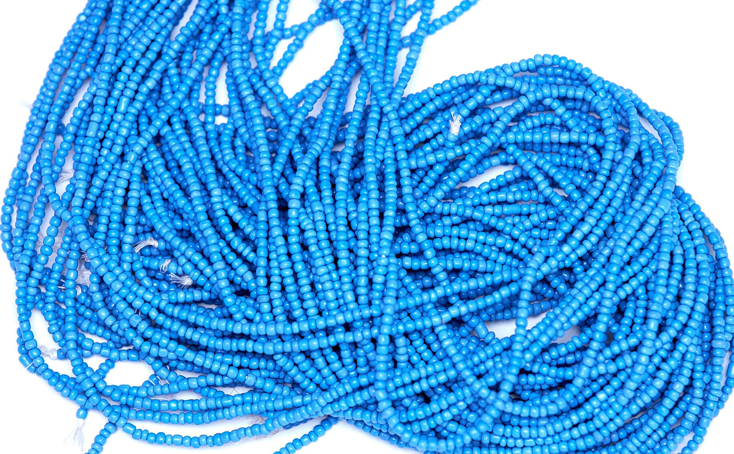 48 Inches Blue Tie On Waist Beads