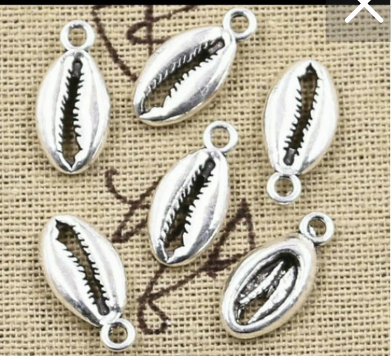 Silver Cowries Waist Bead Charm