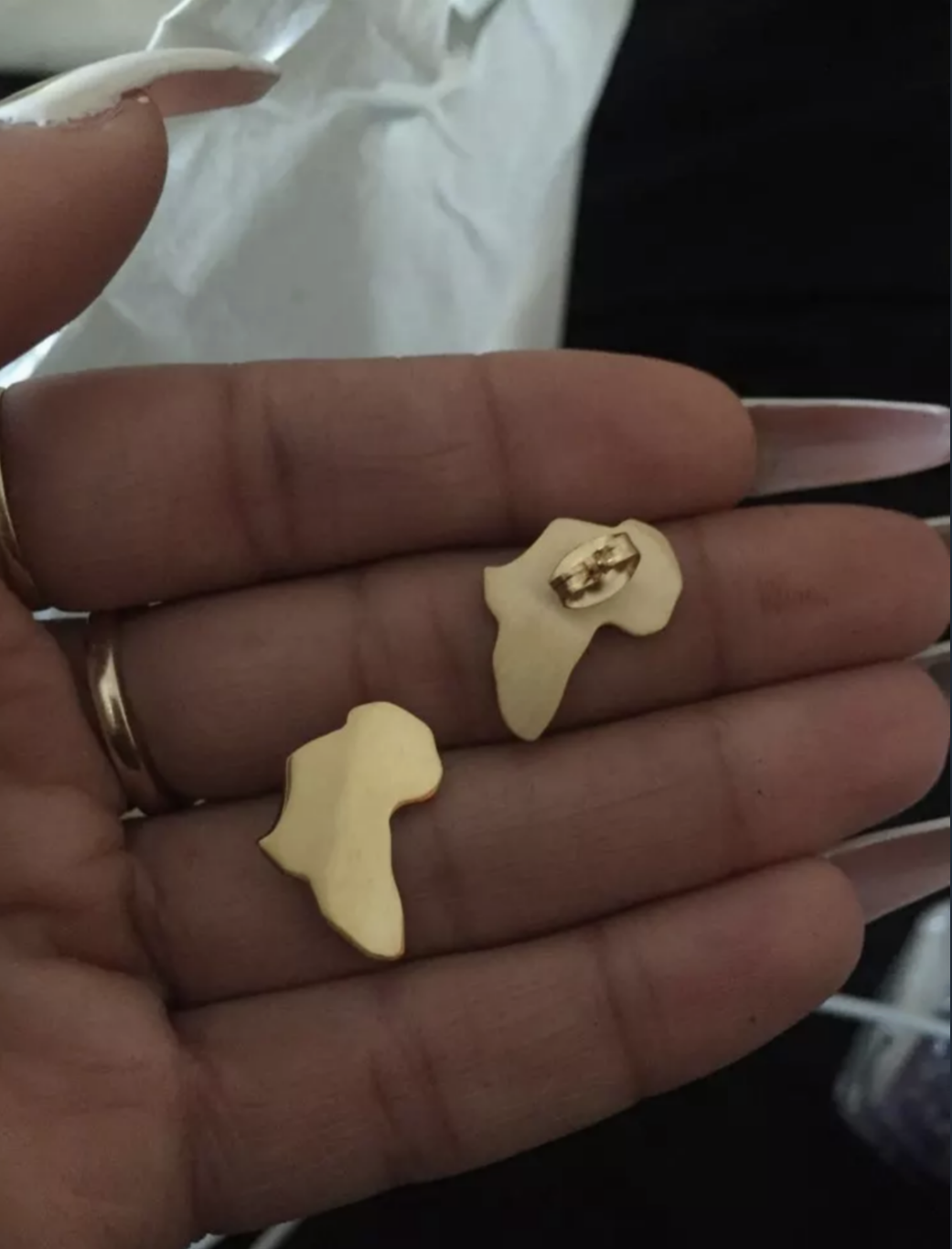 African Earrings Women Girls Africa Map Earrings Stud,Gold Silver Stainless Steel Jewelry Party Wedding Birthday Jewelry