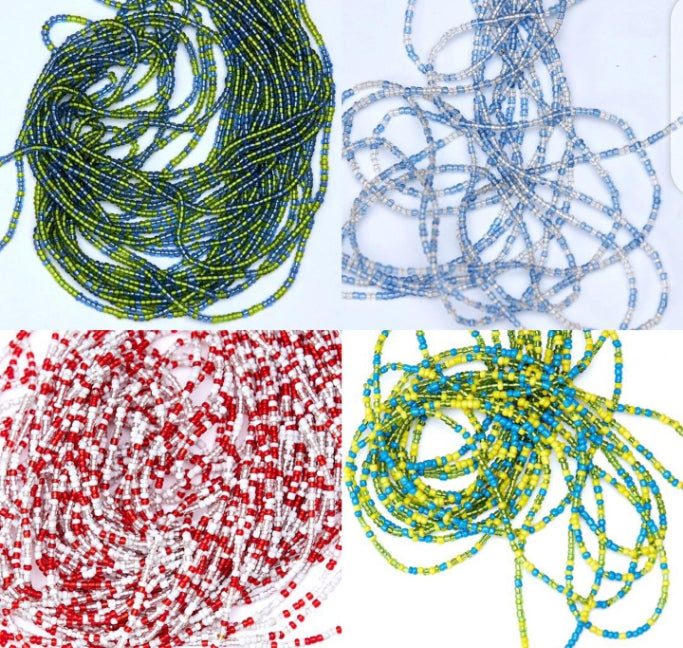 Wholesale (Bulk) Solid Coloured Beads,Two toned Beads, Multi Coloured Beads-Tie on Beads