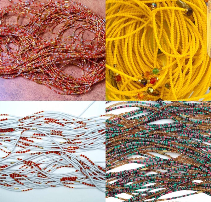 Wholesale (Bulk) Rare South African Waist Beads With Removable Screws