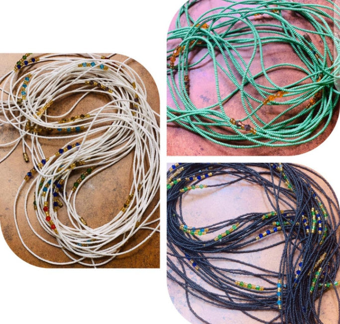 Wholesale (Bulk) Rare South African Waist Beads With Removable Screws