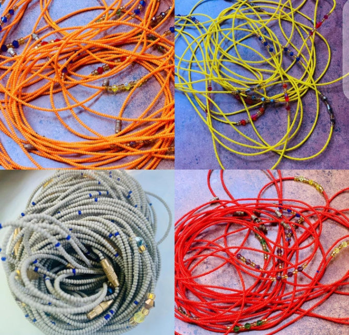 Wholesale (Bulk) Rare South African Waist Beads With Removable Screws