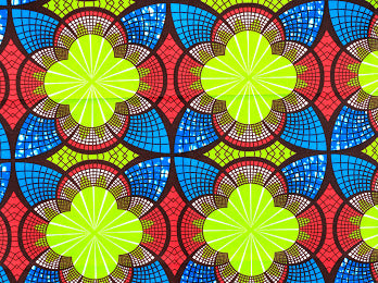 Lemon Green,seablue,Pink And White Colourful Ankara Detachable Silklined Headwrap