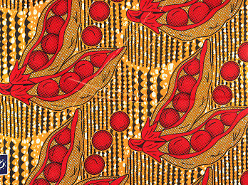 Red,Gold, Black And White Ankara Detachable Silklined Headwrap
