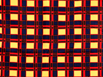 Red,Blue,Gold, Black Detachable Ankara Print Squared Designed Silklined Headwrap