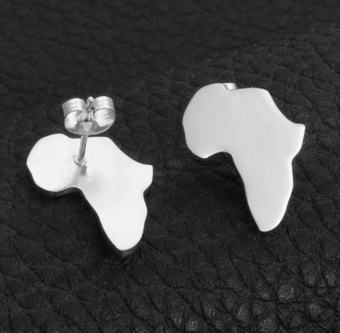 African Earrings Women Girls Africa Map Earrings Stud,Gold Silver Stainless Steel Jewelry Party Wedding Birthday Jewelry