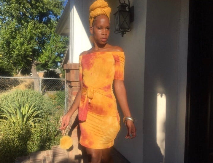 Stylish Gold Plain Coloured Headwrap, Soft,Easy to Style