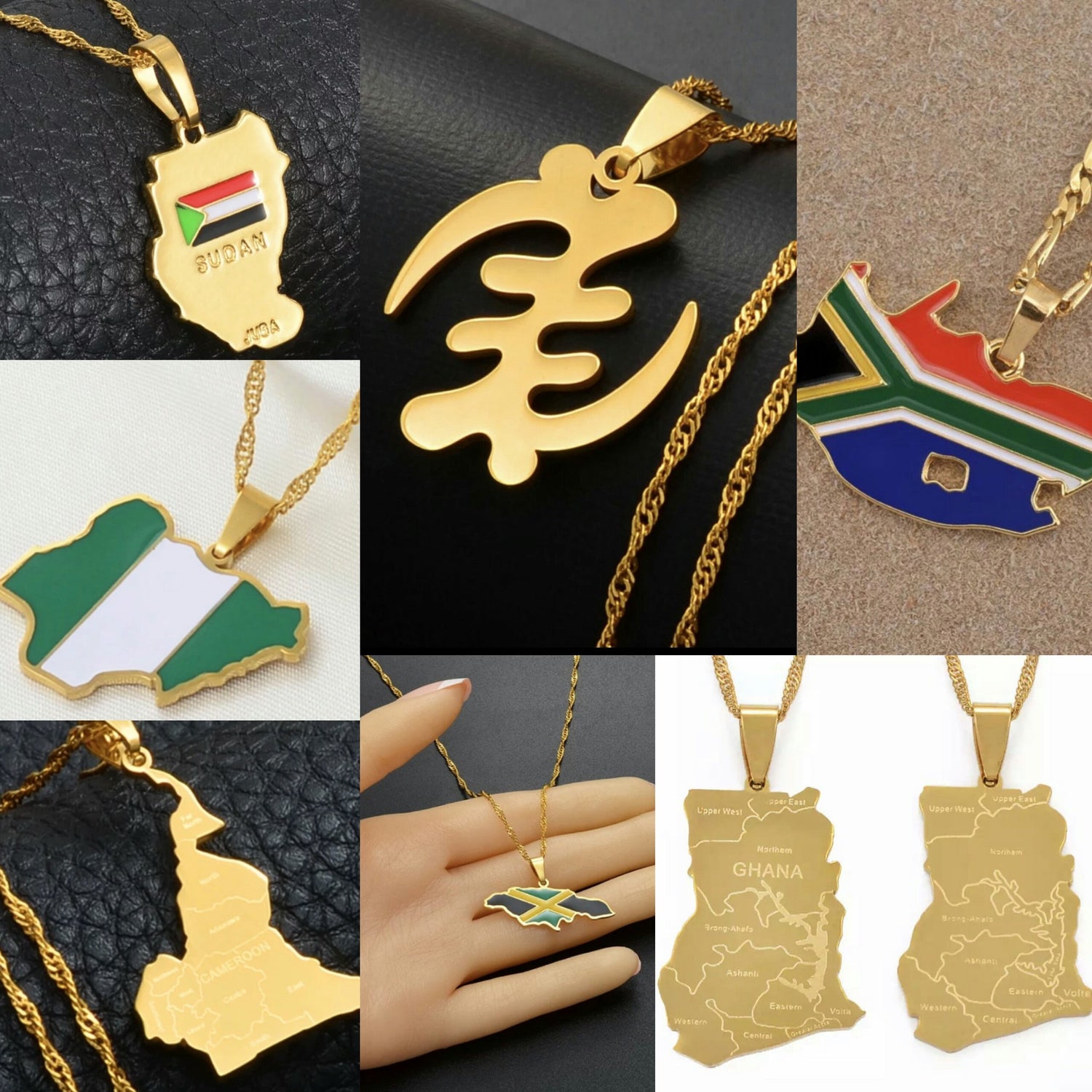 African Pride Gold Plated Jewelry