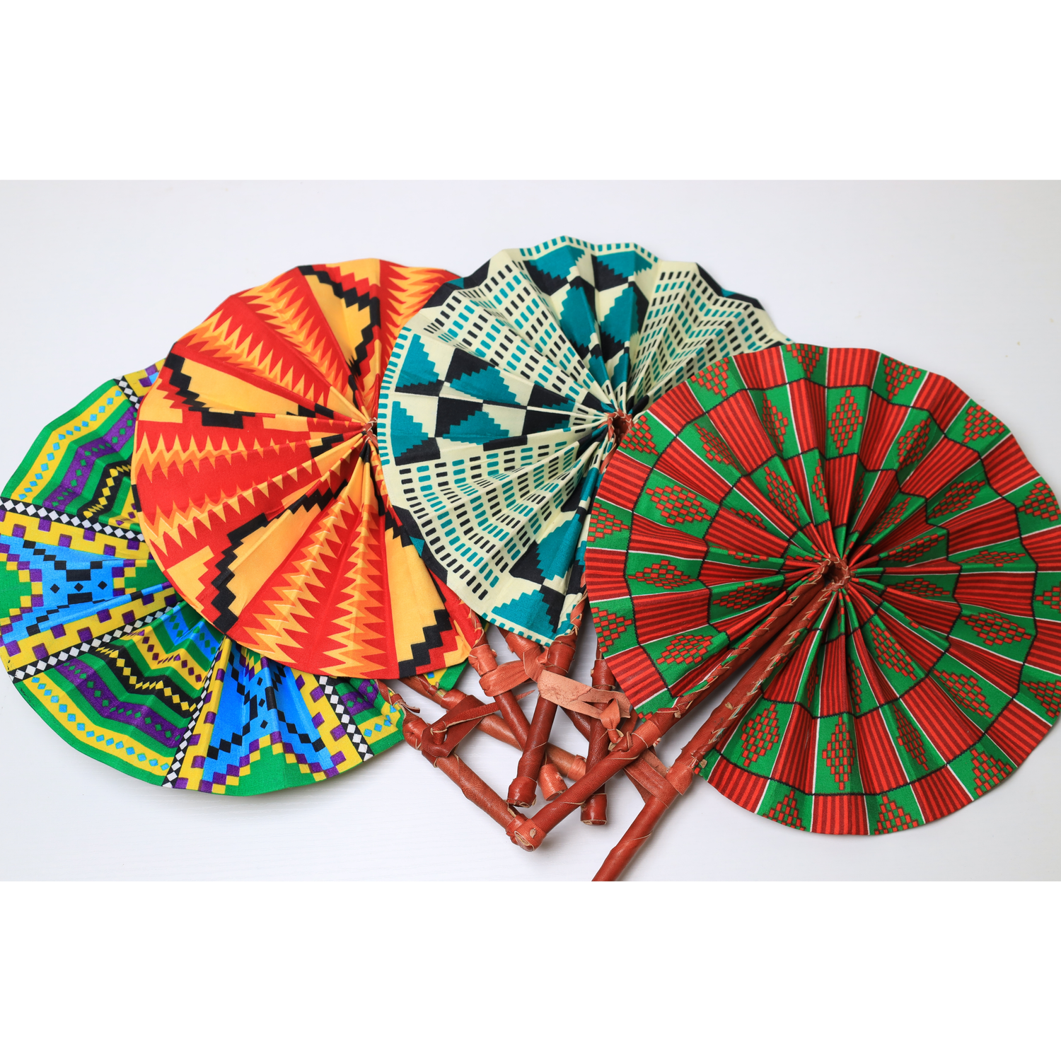 Kente Print Handfan