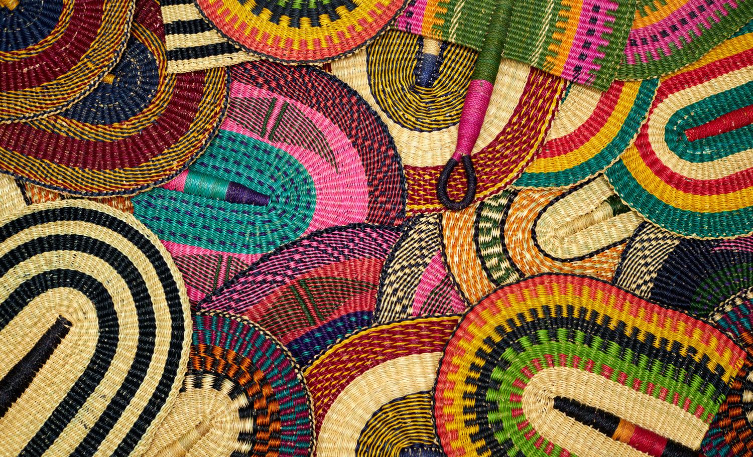 Straw Woven Handfan