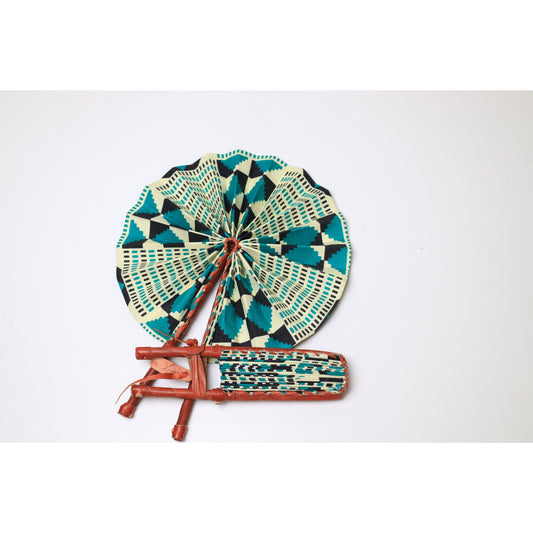 Rhoda Kente Handfan