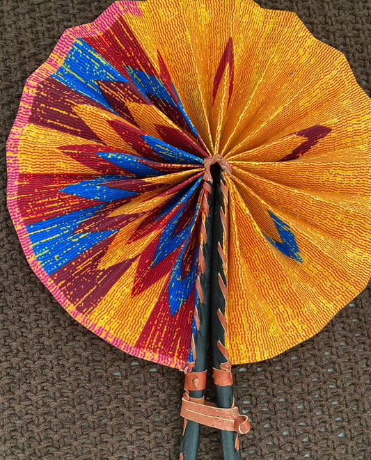 Kindness Ankara Two Sided Print Handfan