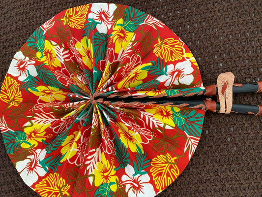 Lovette Ankara Print Handfan