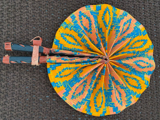 Monah Kente Print Handfan