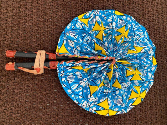 Leah Ankara Print Handfan