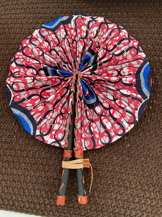 Sharon Ankara Print Handfan