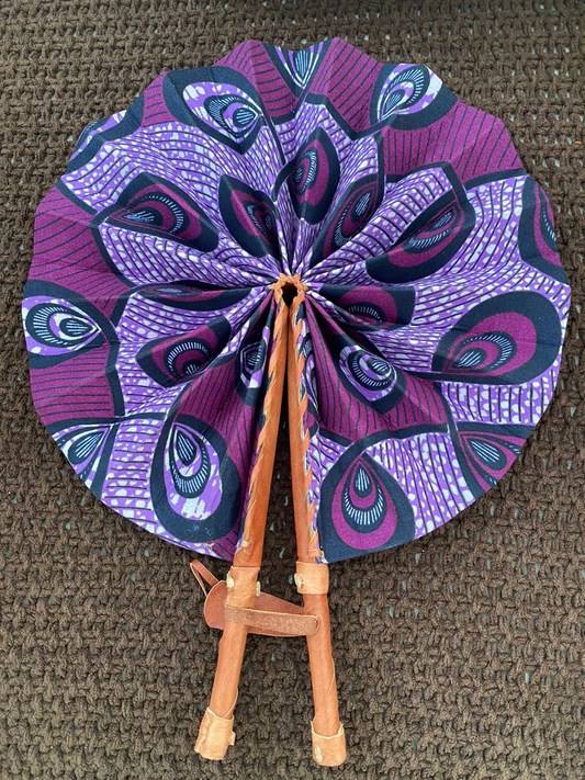 Amaka Ankara Print Handfan